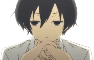 😚 635962db 动漫, 角色, 无聊, 思考, 漫画 telegram sticker