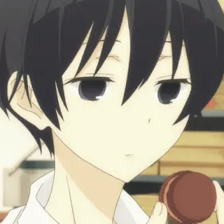 🥢 b35beefa Anime, Personnage, Nourriture, Macaron, Mignon, Portrait telegram sticker