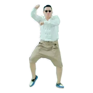 💃 0dcd6fbb Psy Gangnam Style psy, 江南スタイル, ダンス, kpop, 音楽, 面白い, 韓国 telegram sticker