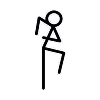 💃 76e9afae 棒人間, クライミング, シルエット, スポーツ, 運動 telegram sticker