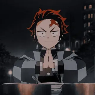 🔥 165e94ae Tanjiro Kamado Demon Slayer Anime, Demon Slayer, Tanjiro Kamado, Manga, Kreskówka telegram sticker