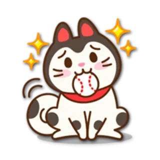⚾ 217167ba 狗, 棒球, 可爱, 卡通, 动物, 闪光 telegram sticker