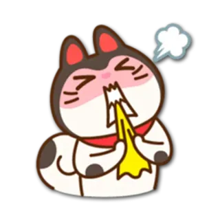 😠 5a1b8c9b 猫, 生病, 呕吐, 呕吐, 卡通, 动物, 表情符号 telegram sticker