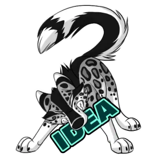 🤨 f1d86b8f IDEA 卡通, 动物, 生物, 绘画, 艺术, 贴纸 telegram sticker