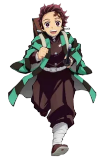😃 9bda1a27 Tanjiro Kamado Demon Slayer Anime, Demon Slayer, Tanjiro Kamado, Espada, Corriendo, Manga telegram sticker