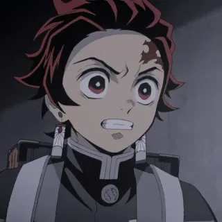 😡 307425e0 Tanjiro Kamado Demon Slayer Аниме, Клинок, рассекающий демонов, Тандзиро Камадо, Манга telegram sticker