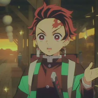 🌊 1fd2f52c Tanjiro Kamado Demon Slayer anime, demon slayer, tanjiro, character, sword, fighting, japanese animation whatsapp sticker