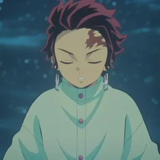 🌊 24f636ff Tanjiro Kamado Demon Slayer anime, demon slayer, tanjiro, kamado, character, manga whatsapp sticker