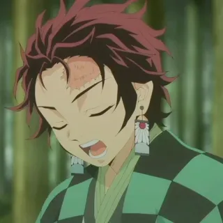 🌊 5863d800 Tanjiro Kamado Demon Slayer anime, demon slayer, tanjiro, tanjiro kamado, shonen, manga whatsapp sticker