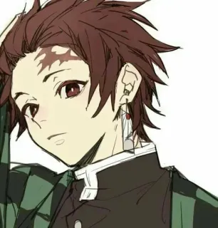 🍃 c698df05 Tanjiro Kamado Demon Slayer 动漫, 鬼灭之刃, 灶门炭治郎, 角色, 日本动漫, 漫画 telegram sticker