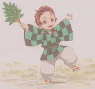 🔳 b3cd71e7 Tanjiro Kamado Demon Slayer Anime, Demon Slayer, Tanjiro, Kind, süß telegram sticker