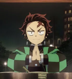 🔳 cbee1896 Tanjiro Kamado Demon Slayer Anime, Demon Slayer, Tanjiro, Tanjiro Kamado telegram sticker