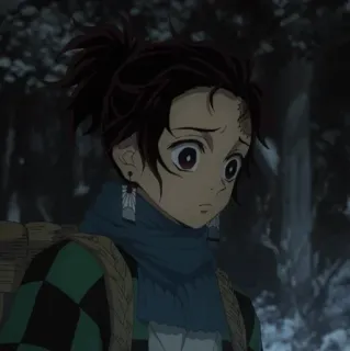 ❤️ 8cca325c Tanjiro Kamado Demon Slayer Anime, Demon Slayer, Tanjiro, Tanjiro Kamado, Karakter, takut, Manga telegram sticker