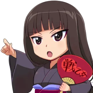 Girls und Panzer telegram stickers