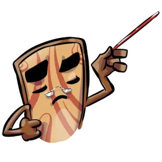 👉 725f0adc 나무, 지휘자, 만화, 캐릭터, 음악, 막대기, 물결 telegram sticker