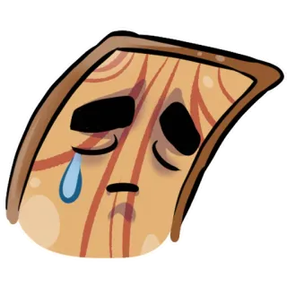 😢 b24df05d 슬픈, 울음, 감정적인, 만화, 이모티콘, 슬픈 얼굴 telegram sticker