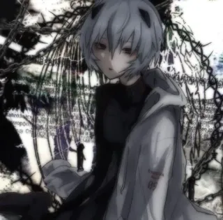 🌊 037d1cb0 Rei Ayanami Neon Genesis Evangelion アニメ, マンガ, ゴス, 綾波レイ, エヴァンゲリオン, ダーク telegram sticker