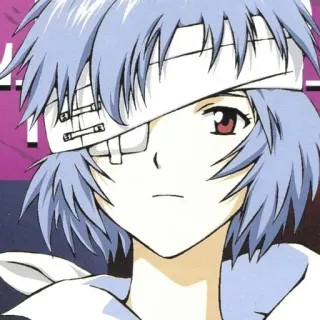 🌊 2609c545 Rei Ayanami Neon Genesis Evangelion 綾波レイ, アニメ, 包帯, 女の子, エヴァンゲリオン telegram sticker