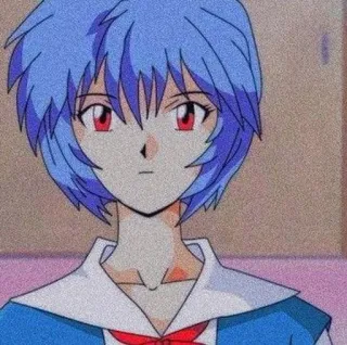 🌊 7d400a9e Rei Ayanami Neon Genesis Evangelion 綾波レイ, エヴァンゲリオン, アニメ, 漫画, キャラクター, 女の子, イラスト telegram sticker