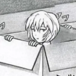 🌊 a07ddb8d Rei Ayanami Neon Genesis Evangelion アニメ, マンガ, 綾波レイ, エヴァンゲリオン, ボックス, かわいい, 可愛い telegram sticker
