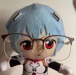 🌊 a984ebc6 Rei Ayanami Neon Genesis Evangelion 綾波レイ, エヴァンゲリオン, アニメ, ぬいぐるみ, メガネ, キャラクター telegram sticker