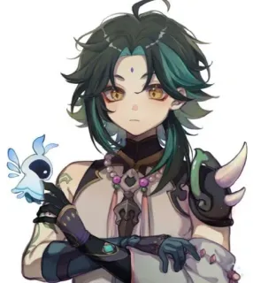 🌟 6152325e Xiao Genshin Impact Anime, Personage, Videogame, Xiao, Genshin Impact telegram sticker