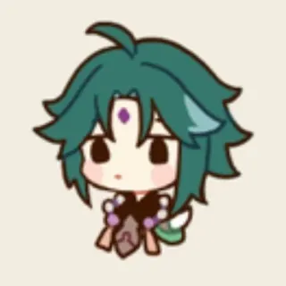 🌟 a63be194 Xiao Xiao, Genshin Impact, anime, sticker, chibi, spel telegram sticker