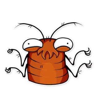 🤔 9321168f cartone animato, insetto, insetto, adesivo telegram sticker