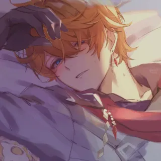 🥨 3e8aa497 Tartaglia Genshin Impact Anime, Genshin Impact, Tartaglia, Fanart, Karakter, Seni digital telegram sticker