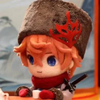 🥨 6e1eaa05 Tartaglia Genshin Impact Tartaglia, Genshin Impact, Boneka Plush, Chibi, Boneka, Anime telegram sticker