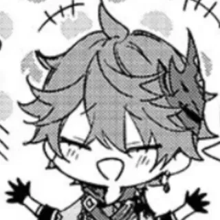 🥨 865161ee Tartaglia Genshin Impact Tartaglia, Genshin Impact, Chibi, Stiker, Anime telegram sticker