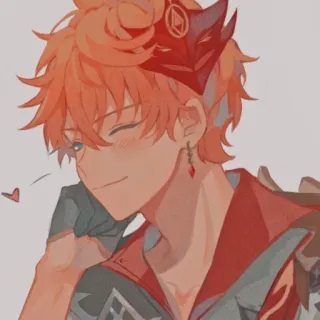 🥨 a6410461 Tartaglia Genshin Impact Anime, Karakter, Genshin Impact, Tartaglia, Childe, Video game telegram sticker