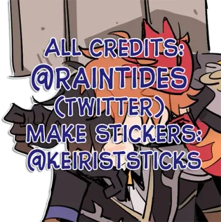 Tartali [Genshin impact] by raintides @keiriststicks whatsapp stickers