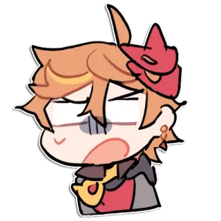 😰 a38f3fff Tartaglia Genshin Impact Video game, Karakter, Tartaglia, Genshin Impact, Stiker, Fanart telegram sticker
