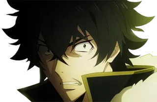 😠 12a8d59e Naofumi Iwatani Rising of the Shield Hero anime, character, angry, fantasy, isekai telegram sticker