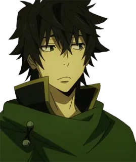 😒 41381765 Naofumi Iwatani The Rising of the Shield Hero anime, character, naofumi iwatani, shield hero telegram sticker