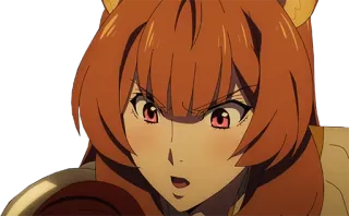 😳 673138a1 Raphtalia Rising of the Shield Hero anime, fantasy, character, video game, tanuki, Raphtalia, Rising of the Shield Hero telegram sticker