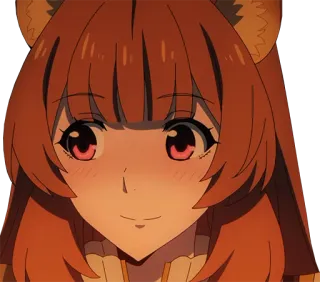 ☺️ 76059fae Raphtalia The Rising of the Shield Hero anime, Raphtalia, The Rising of the Shield Hero, cute, tanuki telegram sticker