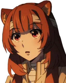 😧 7da2c250 Raphtalia The Rising of the Shield Hero anime, Raphtalia, The Rising of the Shield Hero, tanuki, cute telegram sticker
