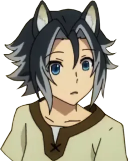 😧 8067335b anime, wolf, boy, furry, kawaii, character telegram sticker