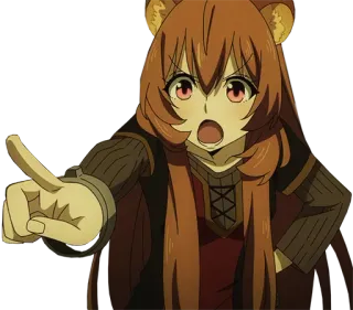 😠 d1c3023d Raphtalia Rising of the Shield Hero anime, character, cute, Raphtalia telegram sticker