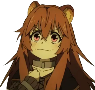 👊 f4f7c4de Raphtalia The Rising of the Shield Hero anime, raphtalia, tanuki, angry telegram sticker