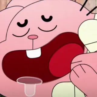 😴 6e276155 мультик, кролик, зевок, сонный telegram sticker