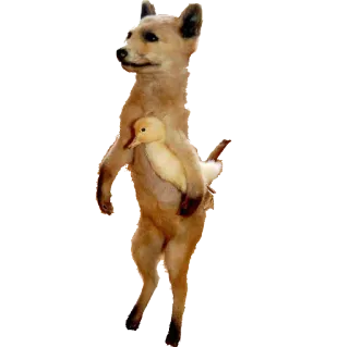 🐆 2a366b5a dog, duck, animal, stuffed animal, taxidermy telegram sticker