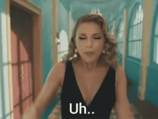 🦄 1799405b Uh.. женщина, в замешательстве, выражение, удивление, неуверенный telegram sticker