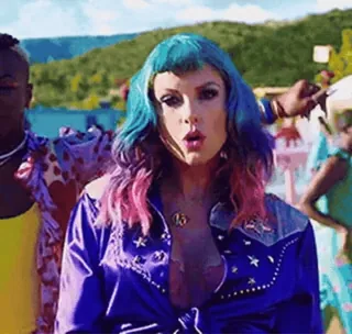 🌈 eeba74b4 Taylor Swift певец, поп-звезда, музыкант, знаменитость, цветные волосы telegram sticker