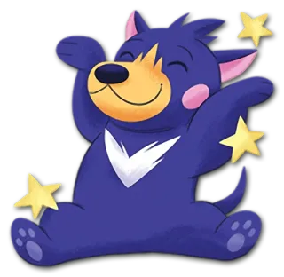 😄 6d026783 การ์ตูน, สุนัข, สัตว์, น่ารัก, ดาว, มีความสุข telegram sticker