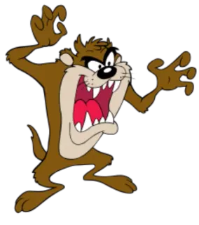 😛 a192769c Tasmanian Devil Looney Tunes Phim hoạt hình, Quỷ Tasmania, Tức giận, Động vật telegram sticker