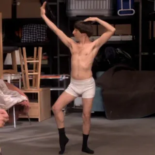 😎 4a9bf3b3 hombre, ballet, bailarín, ropa interior, pose, baile telegram sticker