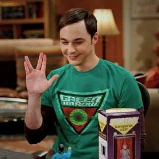🖖 61a6c2ab Sheldon Cooper The Big Bang Theory Green Arrow Sheldon, Big Bang Theory, Green Arrow, serie de TV, nerd, TV, personaje telegram sticker